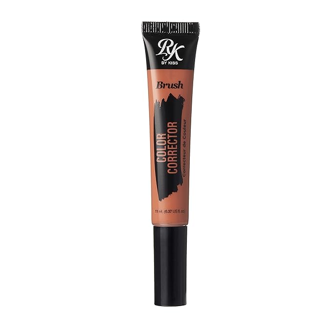 Ruby Kisses HD Concealer & Foundation Flawless Full Cover Brush Face Makeup (Natural Orange Corrector)