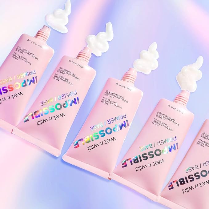 wet n wild Prime Focus Impossible Primer, Clear, Hydrating Matte Finish, 0.84 Fl Oz