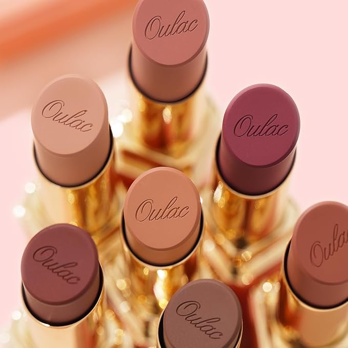 Oulac Color Rich Satin Lipstick - Burgundy Red Full Coverage Lip Color, Creamy Silky-Smooth, Moisturizing, Satin Matte Finish, Infused With Shea Butter, Vegan & Clean Beauty, 4g, SG13 Burgundy