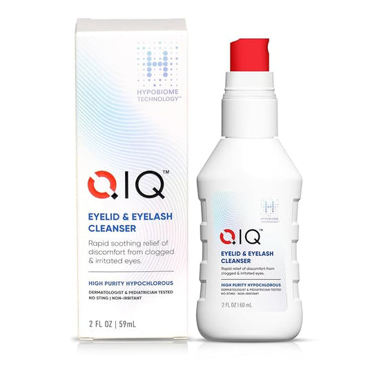 Eyelash and Eyelid Cleanser – High Purity Hypochlorous Eye Wash Solution, Lid and Lash Cleanser that Quickly Calms and Soothes Irritated, Clogged Skin (2oz)