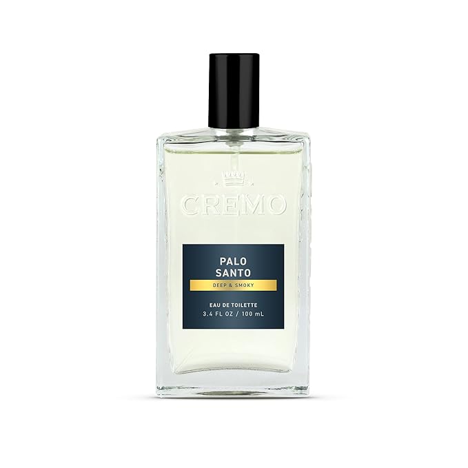 Cremo Cologne for Men - Palo Santo Mens Cologne Spray - A Combination of Bright Cardamom, Dry Papyrus and Aromiatic Palo Santo, Fragrances For Men, 3.4 Fl Oz