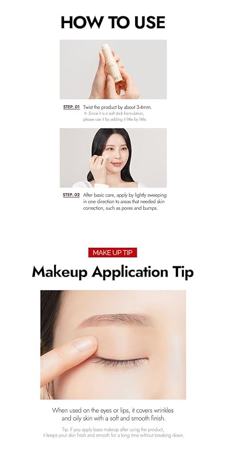 MERYTHOD PORE-CHAK Stick Primer Erasing Mattifying Hard Primer 0.4oz