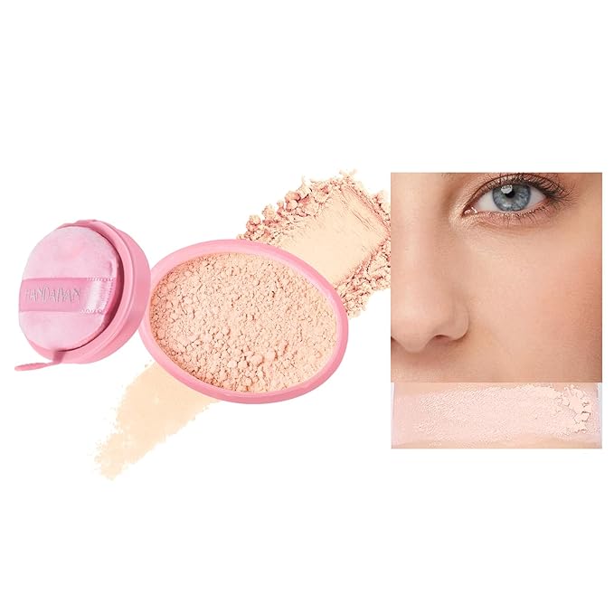 Loose Face Powder Setting Powder Makeup 0. （V02）With Powder Puff 67oz