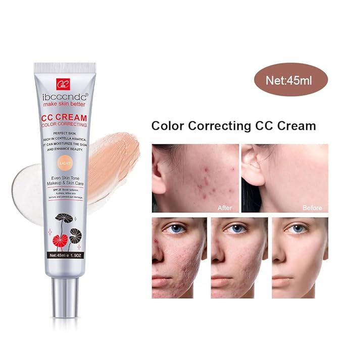 Color Correcting CC Cream with SPF 25, Coverage (Dark, 1PCS)