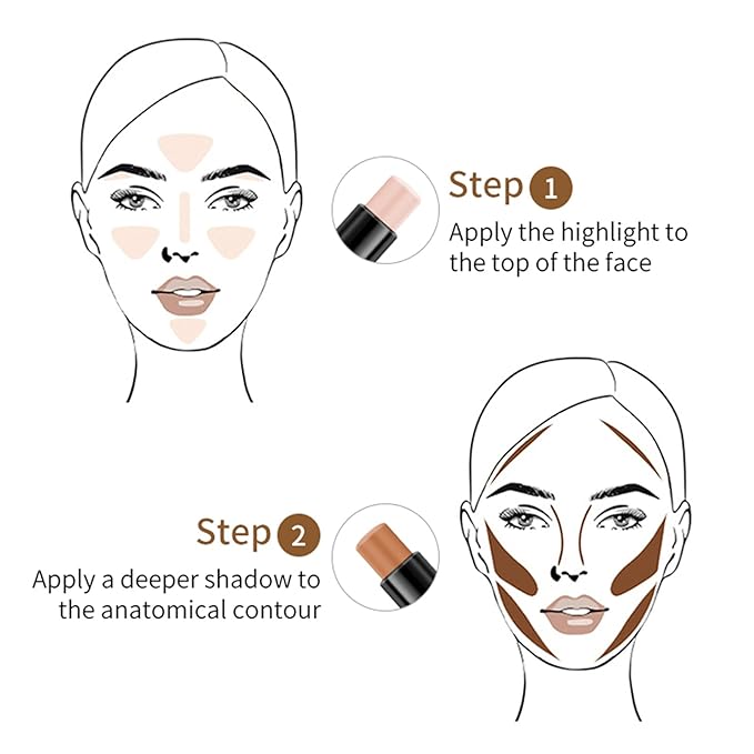 6 colors contour highlighter stick contour stick,face highlighter,