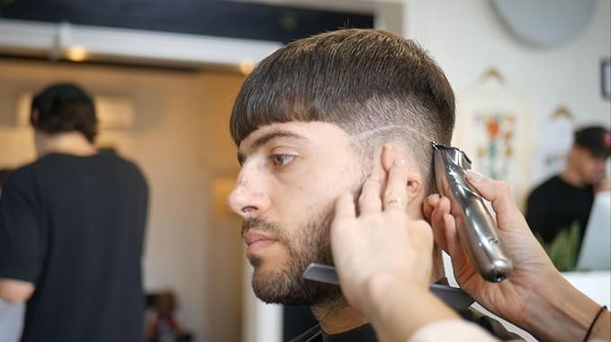 Andis 32810 Slimline Pro Cord/Cordless Beard Trimmer, Lithium Ion T-Blade Trimmer, Close Cutting T-Blade Zero Gapped, Chrome