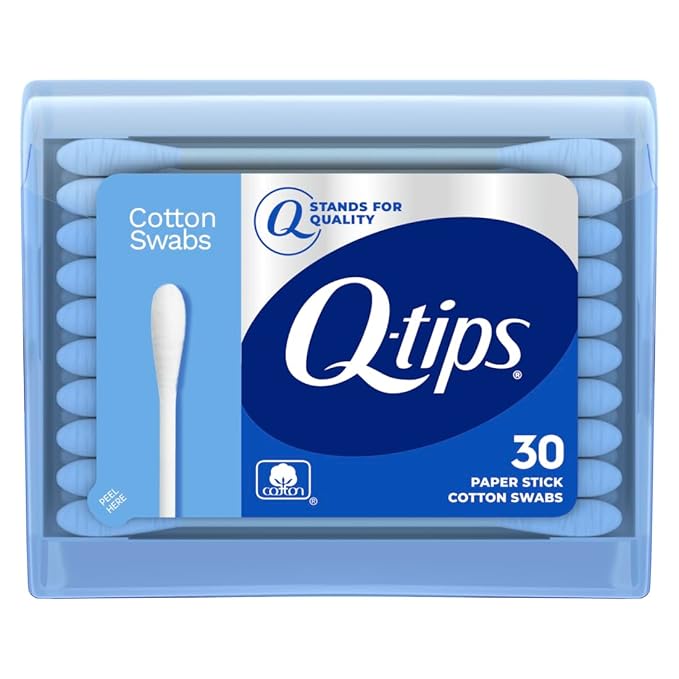 Q-tips swabs travel pack,30 count,