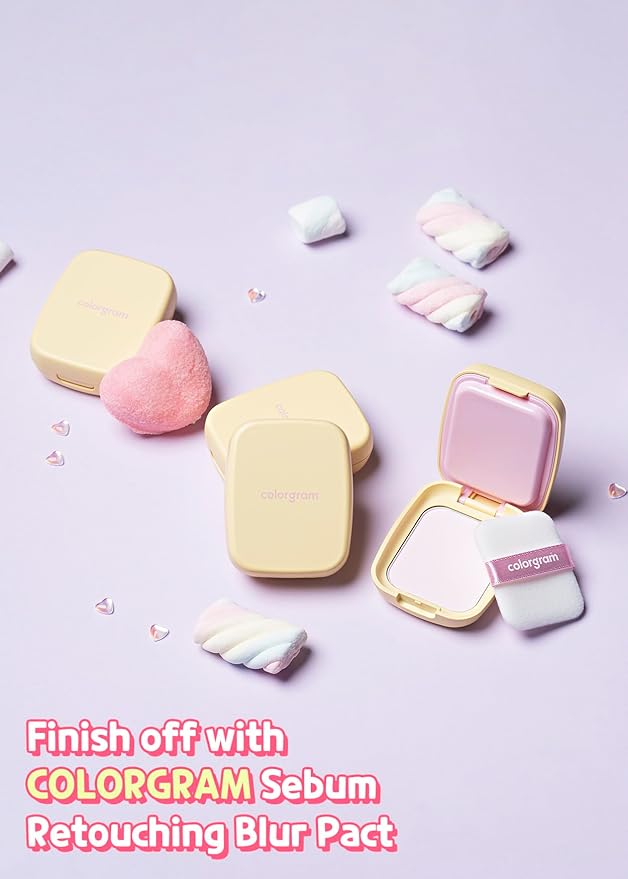 Colorgram Sebum Retouching Blur Pact | Poreless-Looking Pressed