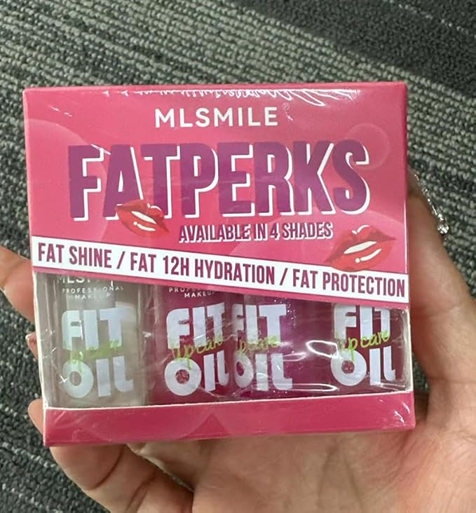 4 Colors Lip Oil Lip Glaze, Big Brush Lip