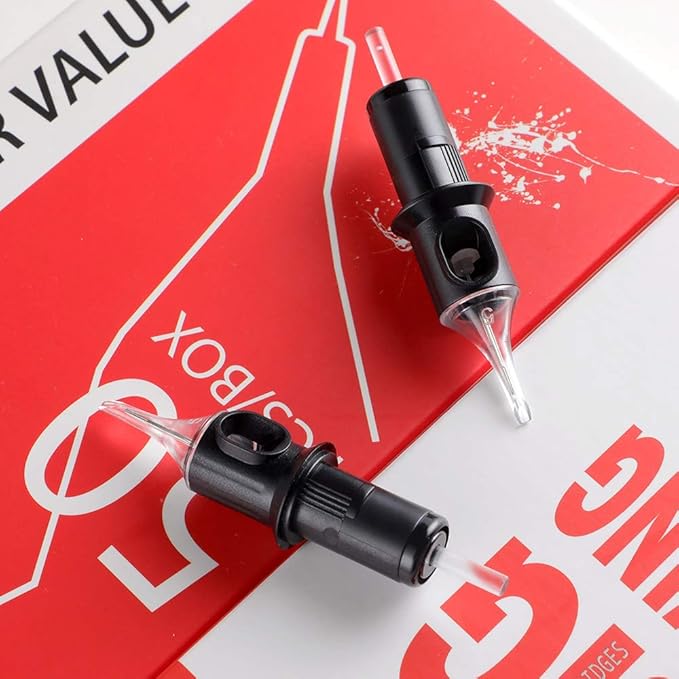 STIGMA #10 Bugpin Disposable Tattoo Needle Cartridges 50Pcs Assorted Sizes 1RL, 3RL, 5RL, 7RL, 9RL 0.3mm of Round Liner for Rotary Tattoo Machines 50Pcs EN05-50KIT-W