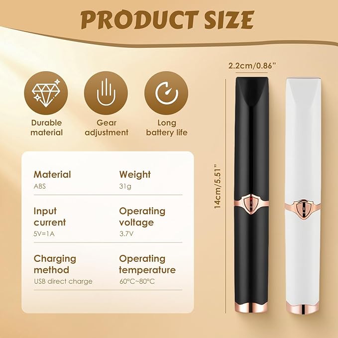 Electric Heater Eyelash Curler, Portable Rechargeable Eyelash Curler with USB, Women Eyelash Curlers for Daily Makeup, 3 Heat Modes and Smart Temperature Regulation (White)