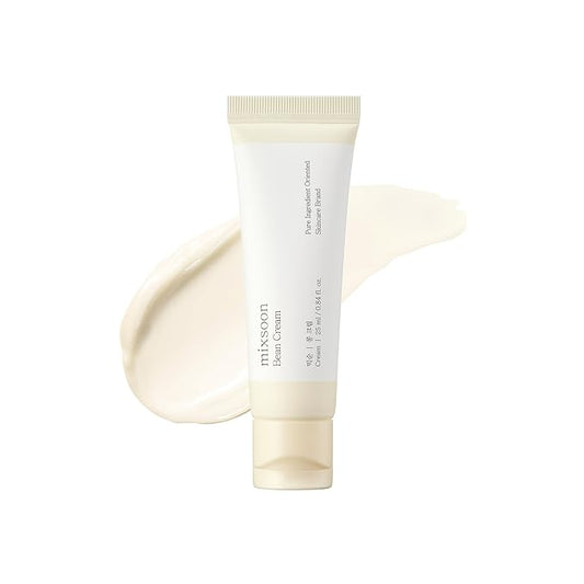 mixsoon Bean Cream - Intensive Moisture Face Cream For Smooth, Nourished Skin, Pore & Sebum Care - Korean Skincare For Glass Skin - Non-stick (0.85 Fl.Oz. / 25ml)