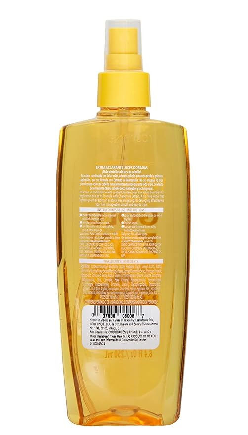 Manzanilla Grisi Hair Lotion Gold, Hair Lotion with Chamomile Extract, 2-Pack of 8.4 FL Oz, 2 Spray Bottles