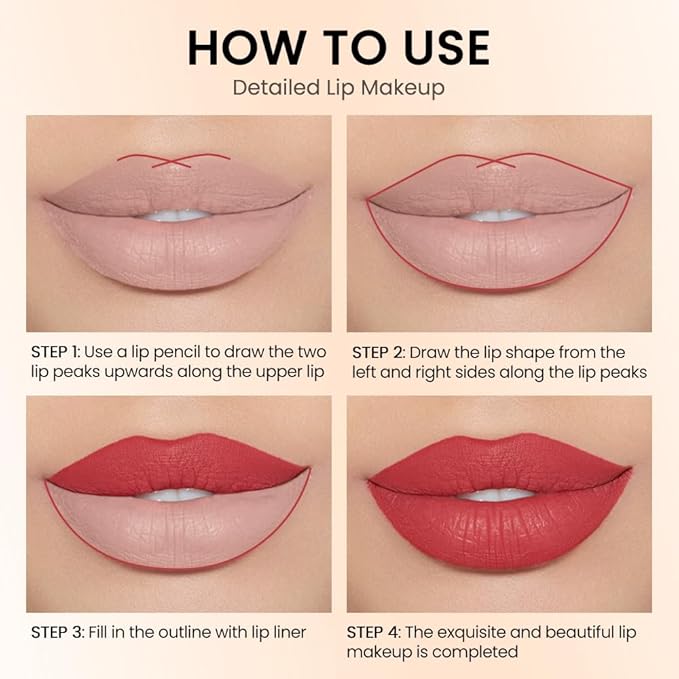 12 Pcs Natural Nude Brown Beige Colors Lip Beige