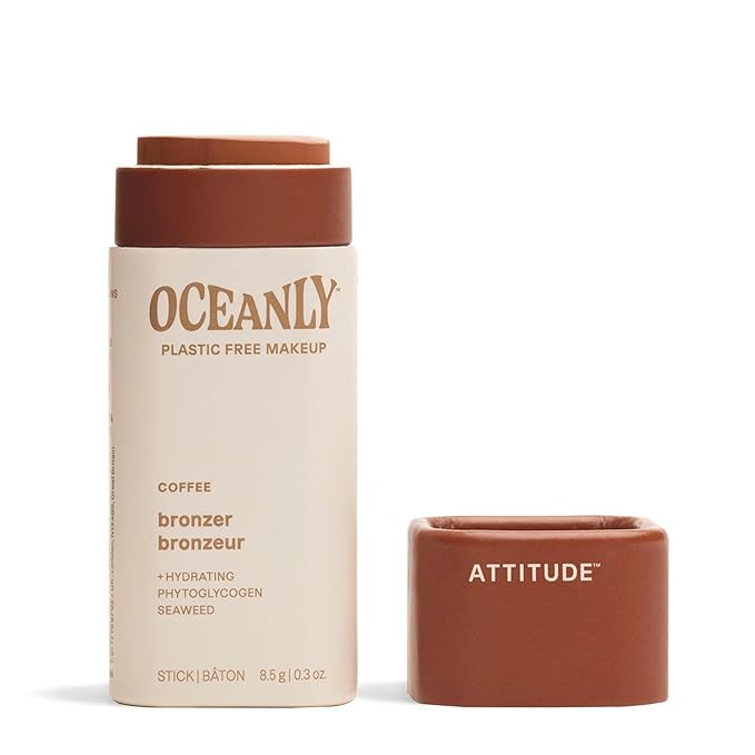 ATTITUDE Oceanly Lightweight Bronzer Stick, Titanium Dioxide-Free, EWG 0.3 Ounces