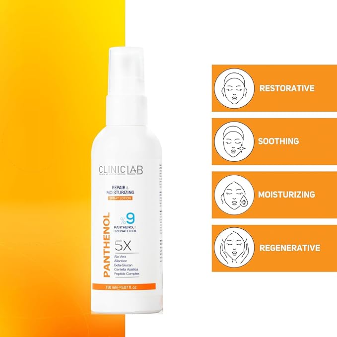 9% Panthenol Cream Lotion with Aloe Vera (5.07fl oz) - Hydrating & Soothing Face Barrier Repair Cream