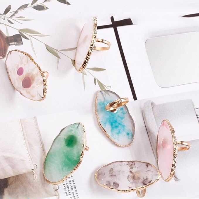 Nail Art Palette, 6pcs Wearable Soft Resin Nail