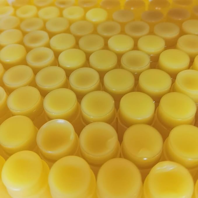 2PC Lip Balm Fade Dark Pigment Whitening Moisturizing Lip Hyaluronic Acid Exfoliating Dead Skin Lightening Lip Care (Yellow)