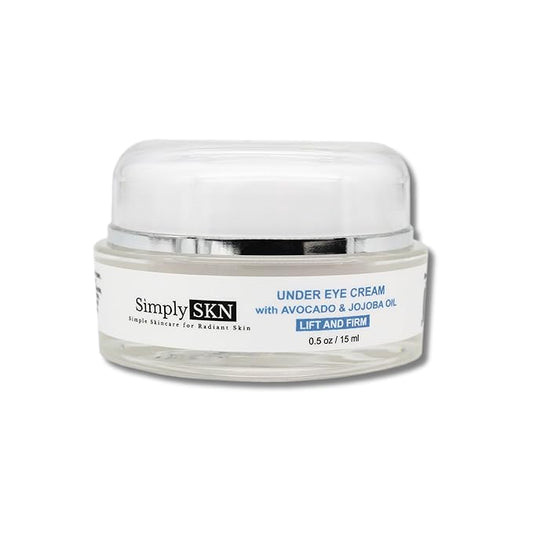 Under Eye Cream with Avocado Oil and Jojoba Oil - Anti-Aging Rich Hydrating Under Eye Cream For Minimizing Dark Circles, Puffiness and Fine Lines - 0.5 Fl. Oz.