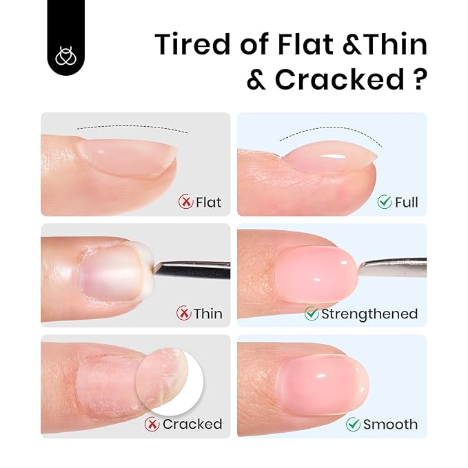 Beetles Builder Gel for Nails,0.51 OZ 7 in 1 Nude Jelly Builder Nail Gel Color for Building Apex & Nail Extension Strengthen Thin Nails Salon DIY Manicure Nail Art for Women