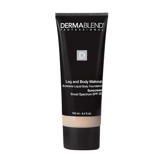 Dermablend Leg and Body Makeup Foundation with SPF 25, 0N Fair Nude, 3.4 Fl. Oz.