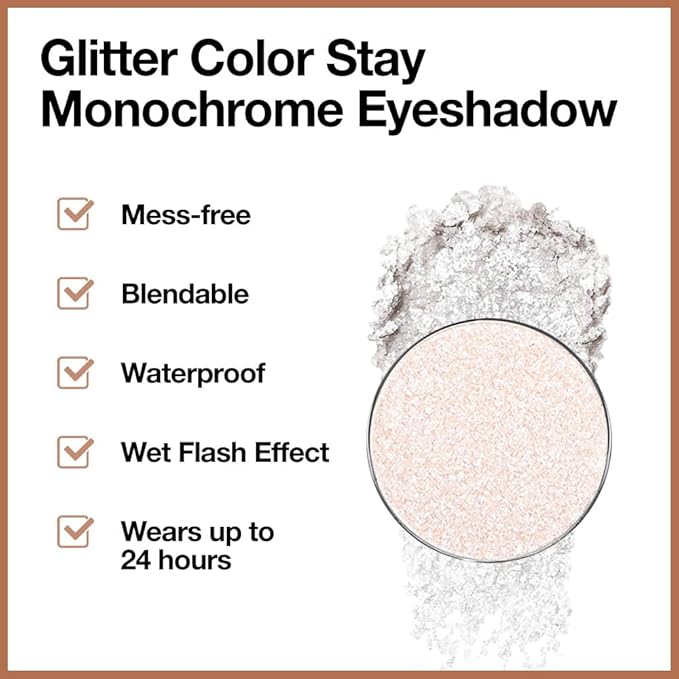 Monochrome Pressed Eyeshadow, Waterproof Neutral Powde Mini Shimmer Silver White Eyeshadow, sombras para ojos, Talc, Paraben & Cruelty Free (H02#Shimmer Silver White)