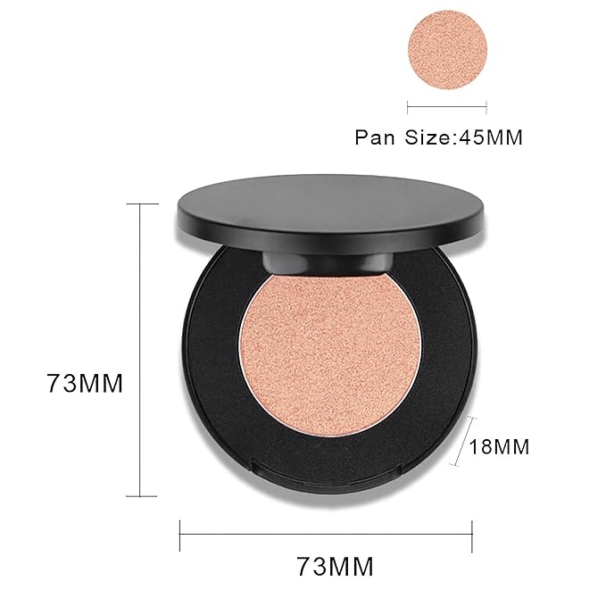 Face Highlighter Powder Palette, Glossy Glitter Illuminator Powder, Highlighter 12
