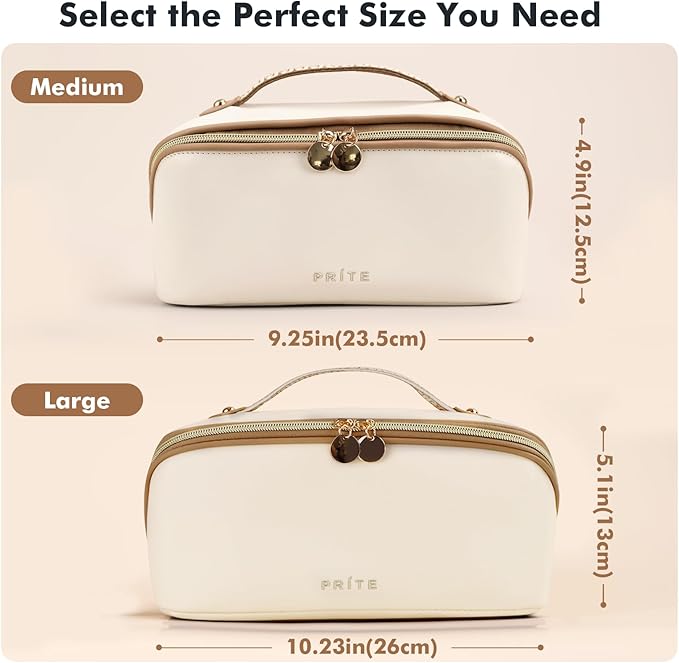 Prite travel cosmetic bag makeup