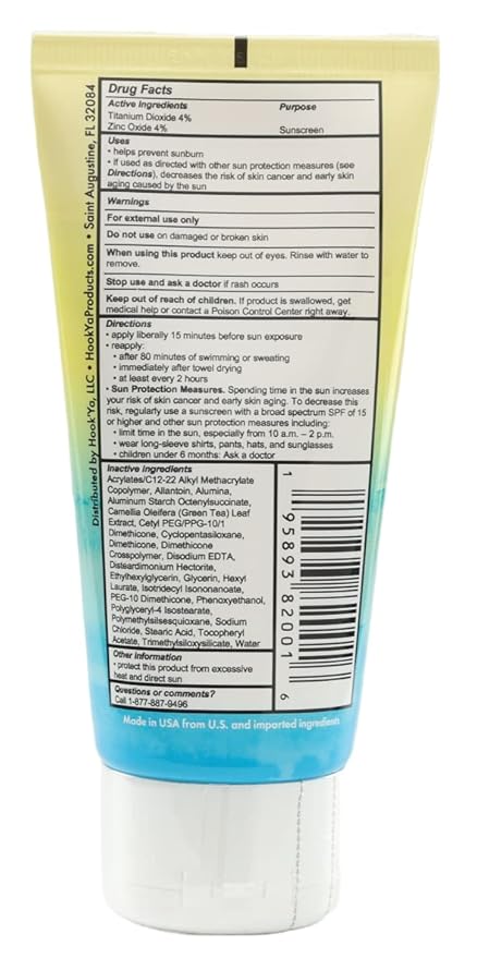 Hawaii Reef Compliant, Non-Nano Mineral Sunscreen 3oz Travel Size, (2) Pack 6oz Total, UVA/UVB Protection, Octinoxate & Oxybenzone Free, No Fragrance, Hawaii and Mexico Approved, Made in USA