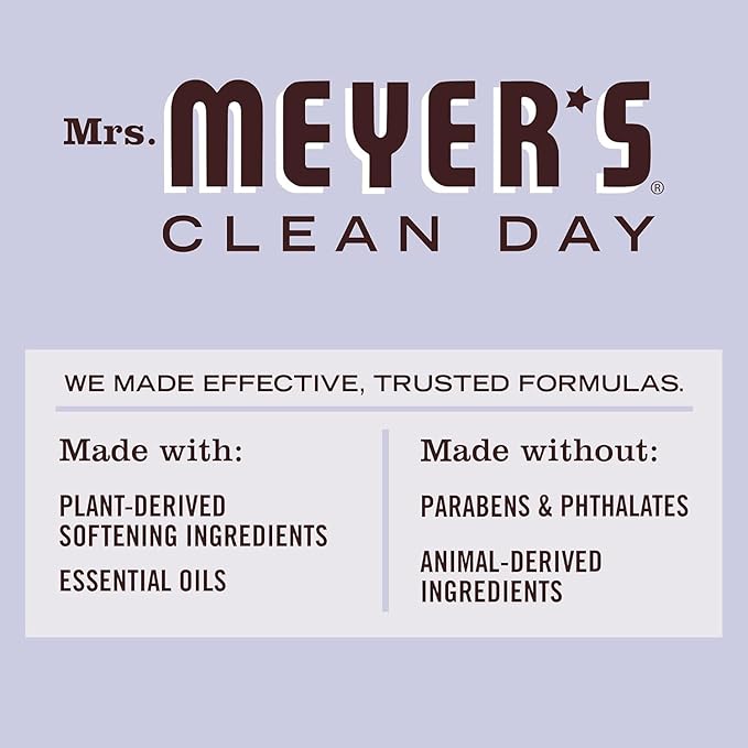 MRS. MEYER'S CLEAN DAY Dryer Sheets, Lavender, 80 ct (Pack of 12)