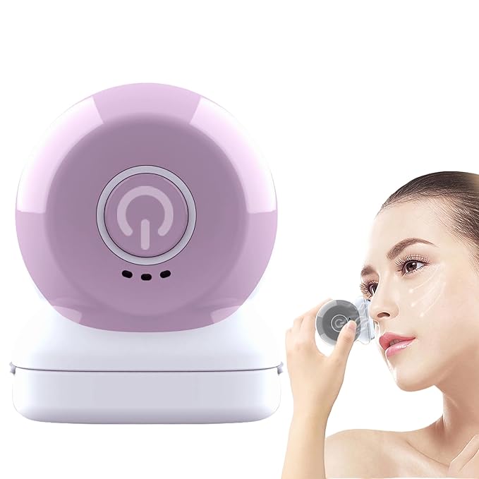 Eye Lift Wand, Eye Massager with Heat and Vibration for Dark Circles, Puffiness, Fine Lines/Wrinkle, Crow's Feet and Bags Under Eyes (Purple)