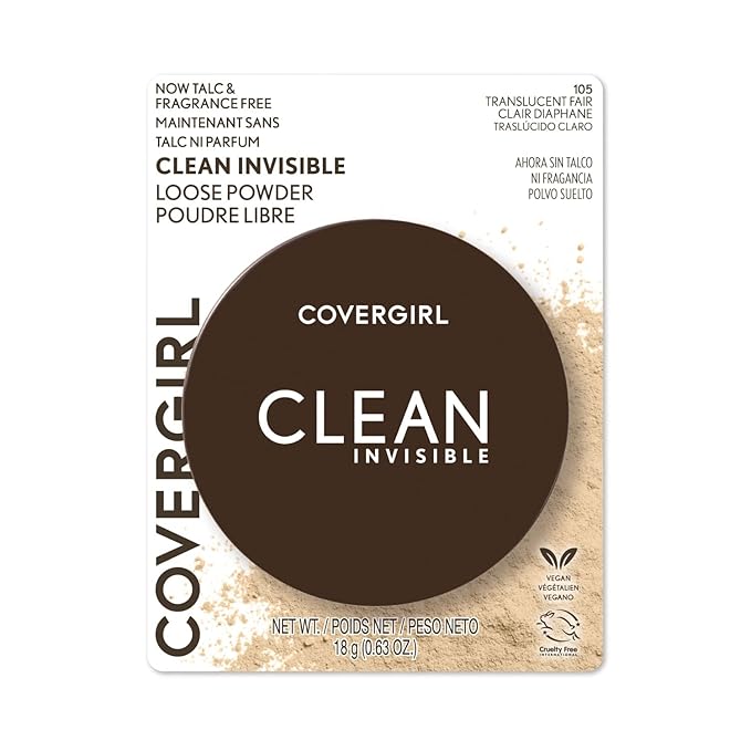 COVERGIRL Clean Invisible Loose Powder - Loose Powder, of 2) 20g
