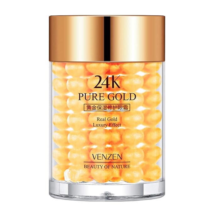 VENZEN Pure 24K Gold Eye Cream Real Luxury Effect Beauty Of Nature Nourishment Hydrating 30g