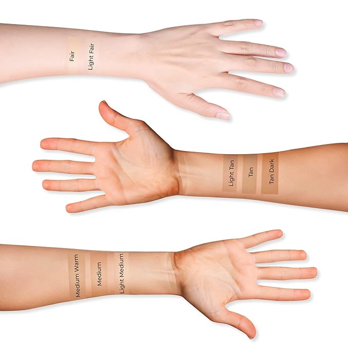 LUMINESS Airbrush Spray Silk Foundation Starter Kit - Fair Light - Foundation, Primer & Dual-Sided Angled Buffing Brush - Medium, Buildable Coverage, Anti-Aging Formula Hydrates & Moisturizes