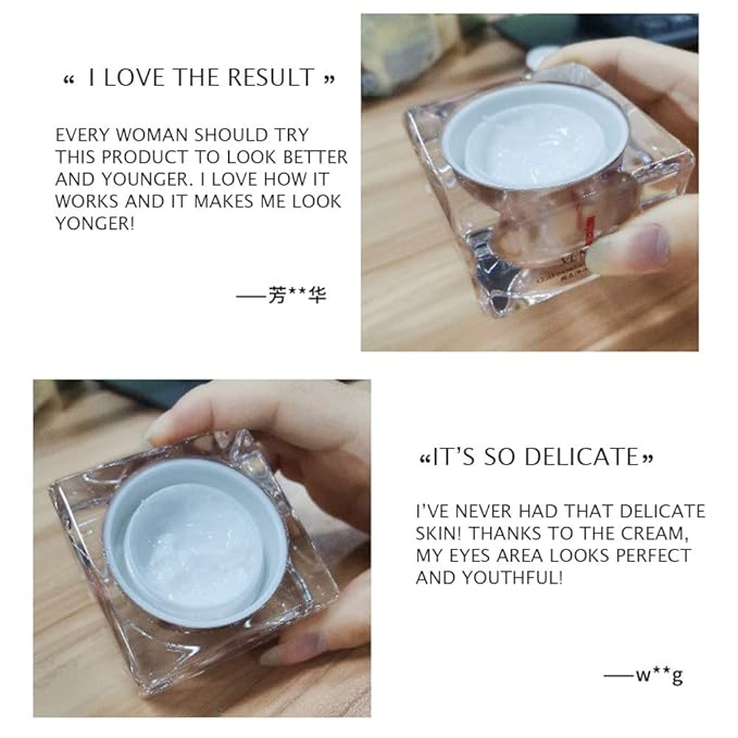 VENZEN Gold Moisturizing Eye Cream Anti Aging Anti Wrinkle Shade Dark Circles Shine Serum Glycerin Delicate Hyaluronic Acid 15g