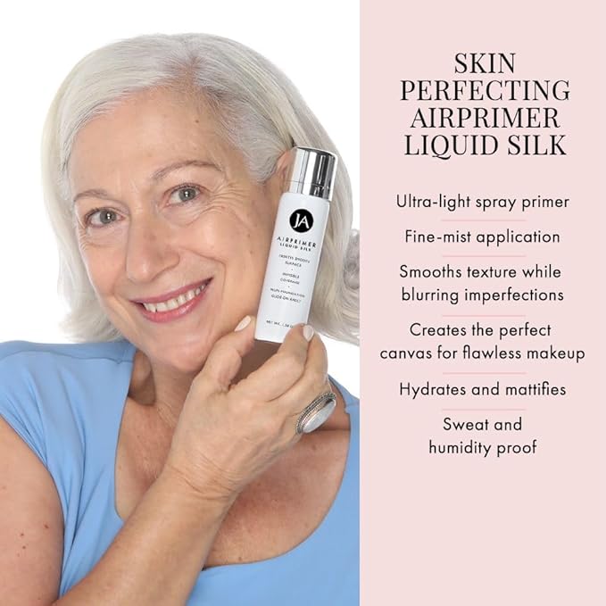 MagicMinerals LiquidSilk Air Primer by Jerome Alexander, Spray Formula Smoothes Skin & Minimizes Appearance of Pores for Flawless Makeup Application