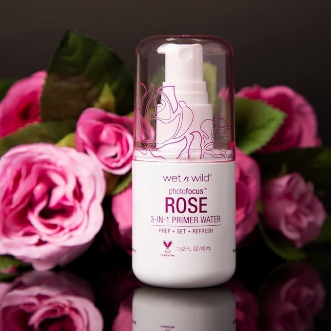 wet n wild Photo Focus Primer Water, Rose 1.52 Ounces