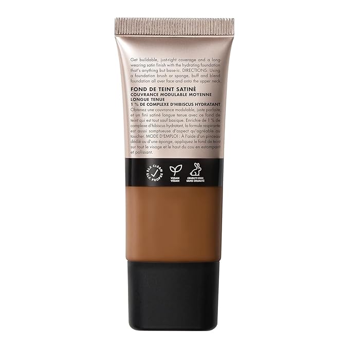 e.l.f. Soft Glam Foundation, Medium Coverage, Long-Lasting & Deep Warm