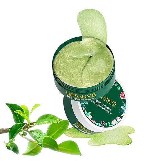 Under Eye Mask,30 pairs Green Tea Extract Anti-Aging Under Eye Mask, Firming Eye Mask, Green Tea Eye Patches,for Eye Moisturizing Dark Circles, Wrinkles, Fine Lines, Under Eye Bags