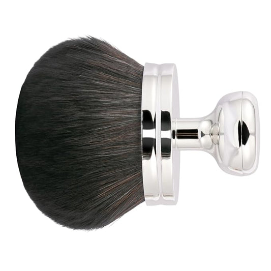 UNIMEIX 3 Inch Sunscreen Applicator with Drawstring Bag, Self Tanner Brush Body Makeup Brush Kabuki Spray Tan Blending Beauty Brush for Body Coverage Perfector (Sliver)