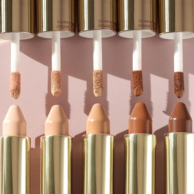 Wander Beauty Dualist Matte and Illuminating Concealer Makeup - Rich Deep - Dual-Ended Matte Concealer Stick + Liquid Concealer - Full Coverage Concealer Brightens & Hydrates Under Eyes - 0.28 fl oz