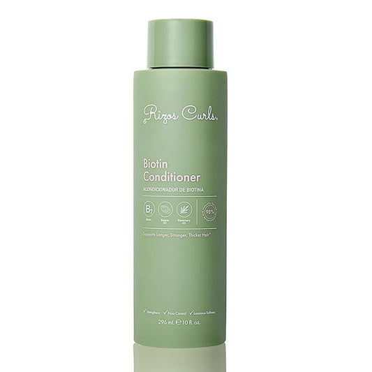 Rizos Curls Biotin Conditioner Deeply Moisturize & Reduce Breakage with Biotin, Coconut Oil & Aloe Vera Softens & Detangles All Hair Types Straight, Wavy, Curly Sulfate & Paraben Free