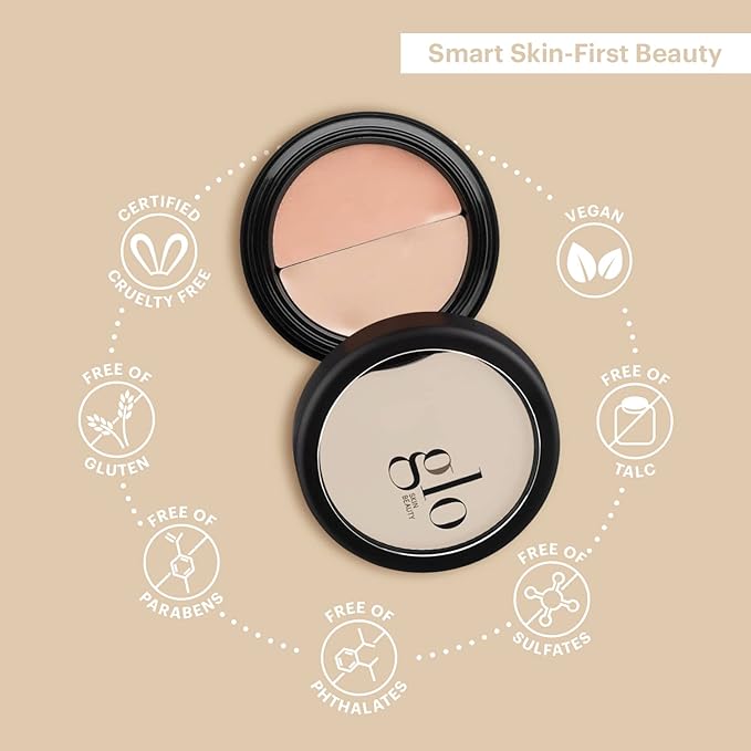 Glo Skin Beauty Under Eye Concealer Makeup with Duo Shades for Custom Blending - Corrects & Conceals Dark Circles & Redness - Buildable Longwearing Coverage (Beige)