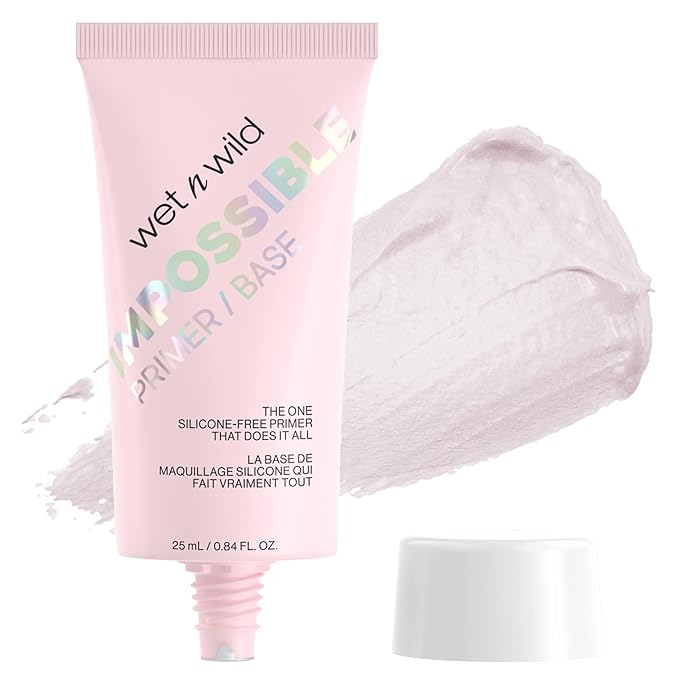 wet n wild Prime Focus Impossible Primer, Clear, Hydrating Matte Finish, 0.84 Fl Oz