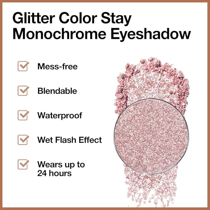 Monochrome Pressed Eyeshadow, Waterproof Neutral Powde Mini Shimmer Rose Gold Pink Eyeshadow, sombras para ojos, Talc, Paraben & Cruelty Free (H05#Shimmer Rose Gold Pink)