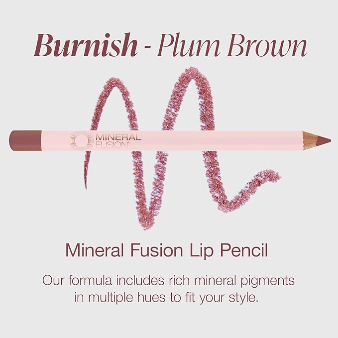 Mineral Fusion Lip Liner Pencil, Burnish 0.04 Ounce Lip