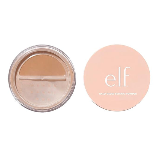 e.l.f. Halo Glow Setting Powder, Smooths The Look Medium Beige