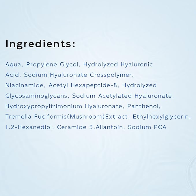 3% Hyaluronic Acid Serum for Face, Anti-Aging Hydrating Serum with 20,000 ppm Ceramide NP & 10,000ppm Acetyl Hexapeptide-8, Korean Skincare ultra hydrating serum, turm Skin/Sensitive Skin(1.5 ml*30)