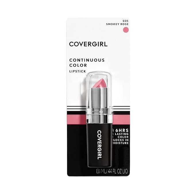 COVERGIRL Continuous Color Lipstick Smokey Rose 035, .13 oz (packaging may vary) (Pack of 2)