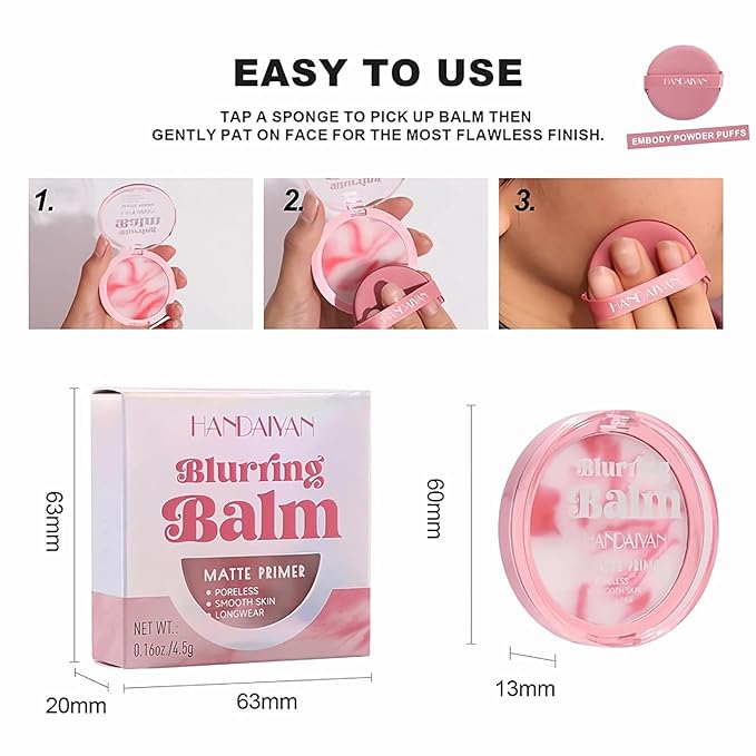 Translucent Blurring Balm Matte Primer - Deerwin Lightweight Skin Types